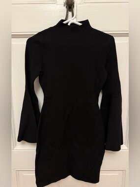Milly Mock Neck Long-Sleeve Bodycon Dress